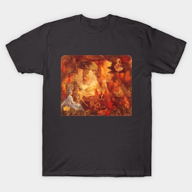 Vintage Fairy Tales, The Captive Robin by John Anster Fitzgerald T-Shirt by MasterpieceCafe